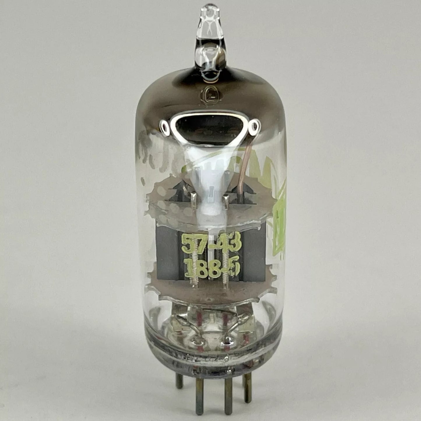 (1) Tested Strong Dumont 6J6 Tube with Box Date Code 57-43 Medium Mu Twin Triode