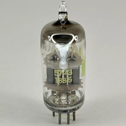 (1) Tested Strong Dumont 6J6 Tube with Box Date Code 57-43 Medium Mu Twin Triode