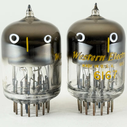 Pair of 1960s Western Electric 6167 Tubes Dekatron Cold Cathode Codes 6113 6052