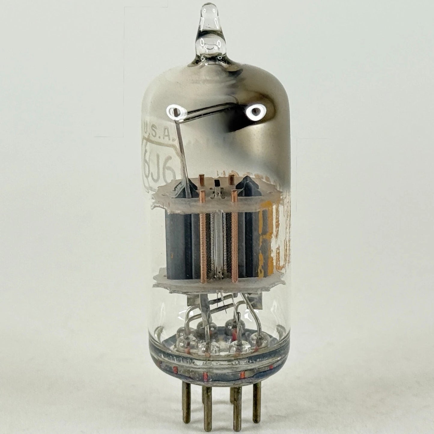 (1) Tested RCA 6J6 Tube Medium Mu Twin Triode Vacuum Tube (a)
