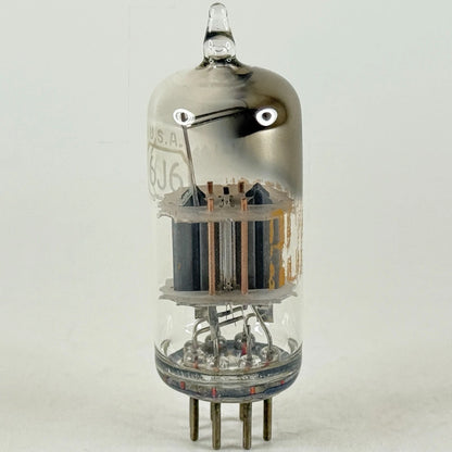 (1) Tested RCA 6J6 Tube Medium Mu Twin Triode Vacuum Tube (a)