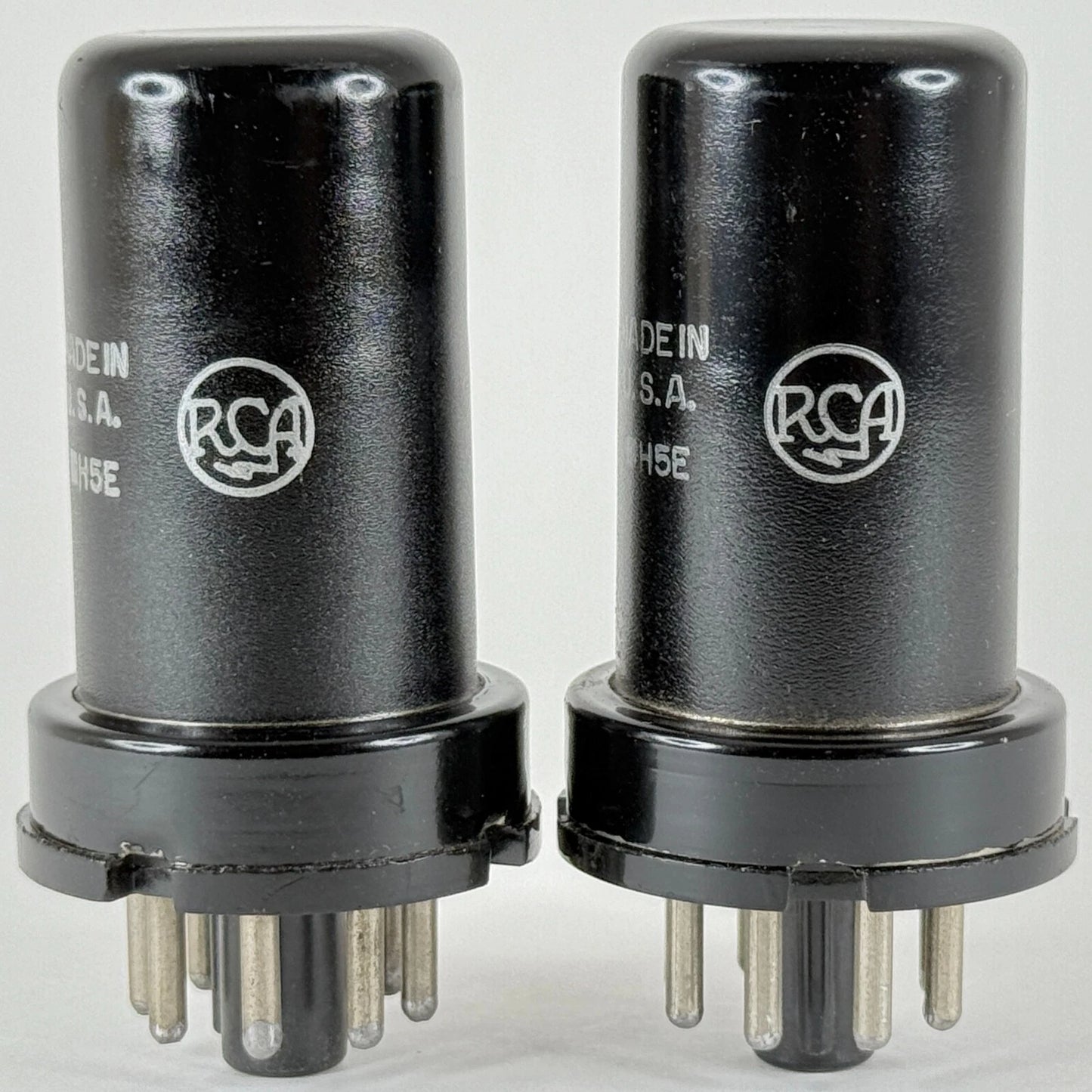 Tested Matched Pair 1944 Military RCA JAN CRC 12SF7 Tubes Codes H5E & Boxes (a)