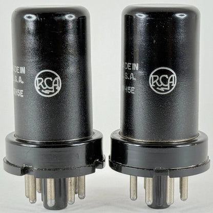 Tested Matched Pair 1944 Military RCA JAN CRC 12SF7 Tubes Codes H5E & Boxes (a)
