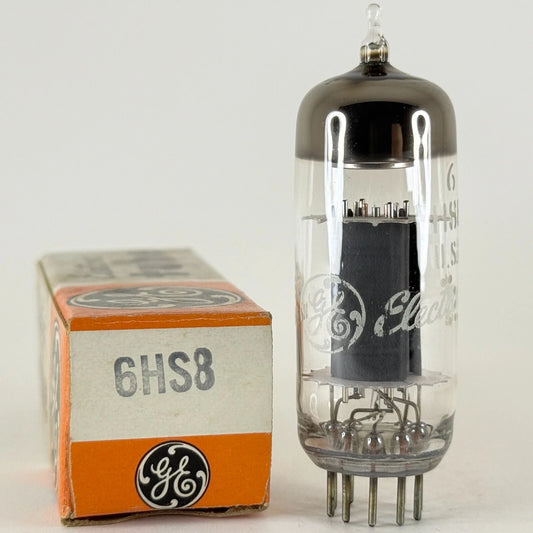 (1) Tested GE 6HS8 Tube with Box Date Code FE Sharp Cutoff Twin Pentode Tube