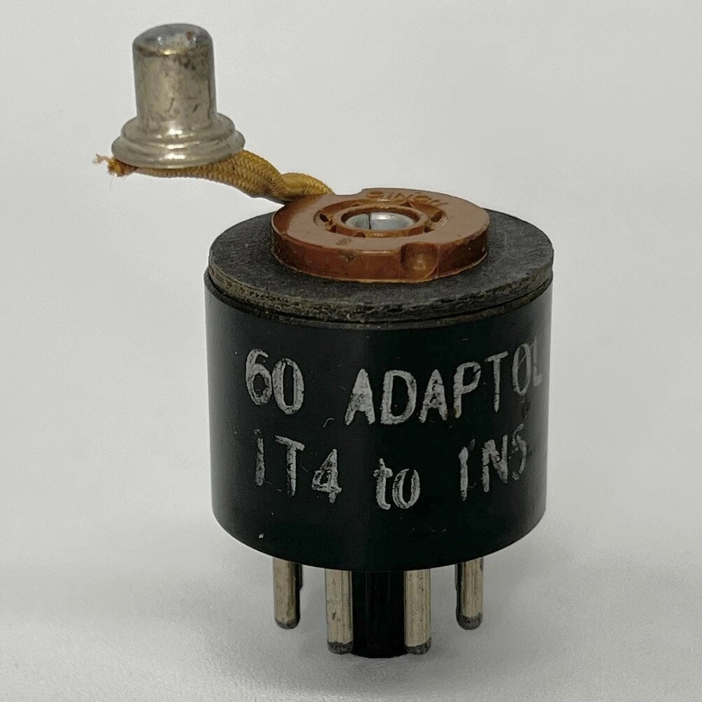 Vintage Adaptol No. 60 Tube Socket Adapter Convert 1T4 Tube to 1N5 Tube