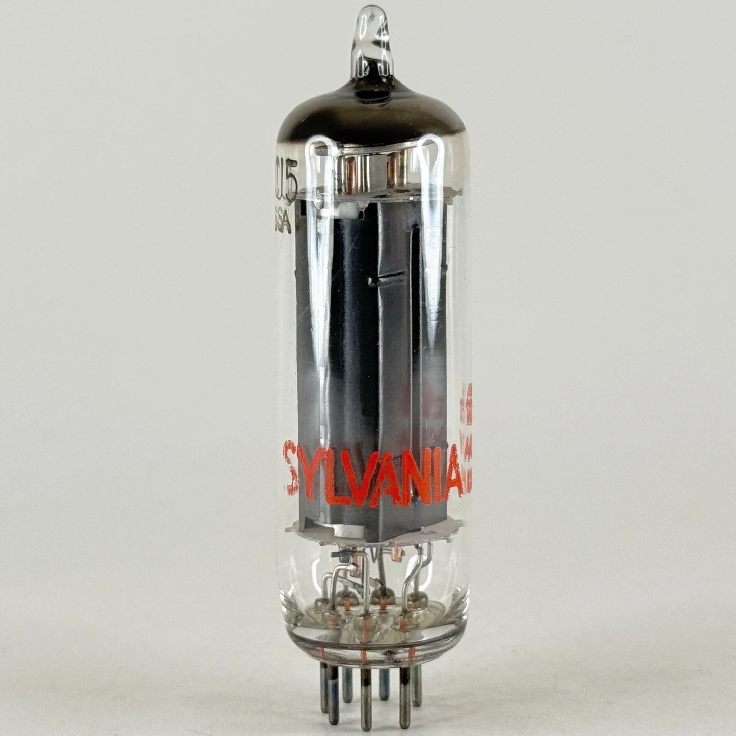 (1) Tested Sylvania 6CU5 with Box Date Code fh ABY Black Plate Power Pentode