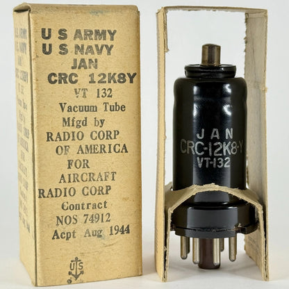 (1) Tested 1944 RCA JAN CRC 12K8Y Tube with Box Date Code H5E Triode Hexode Tube