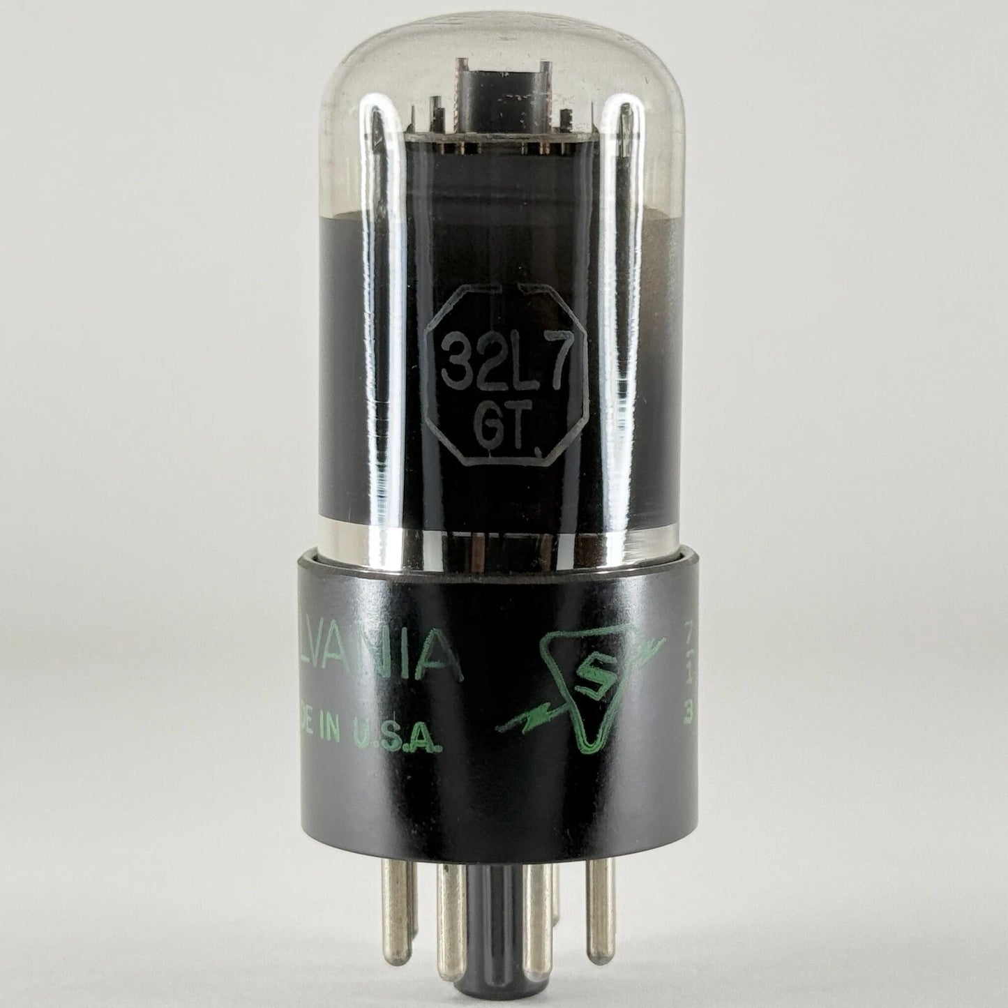 (1) Tested Sylvania 32L7GT Tube Black Glass Date Code 7-13 32L7 GT Tube (b)