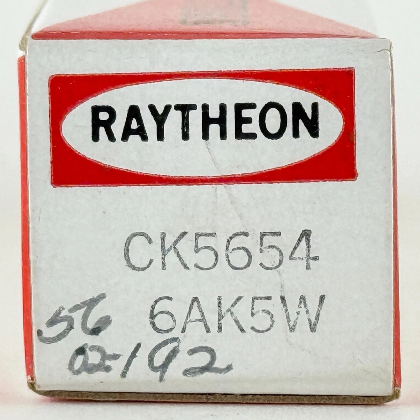 (1) Tested Raytheon CK 5654 6AK5W Tube with Box Date Code H19 CK5654/6AK5W Tube
