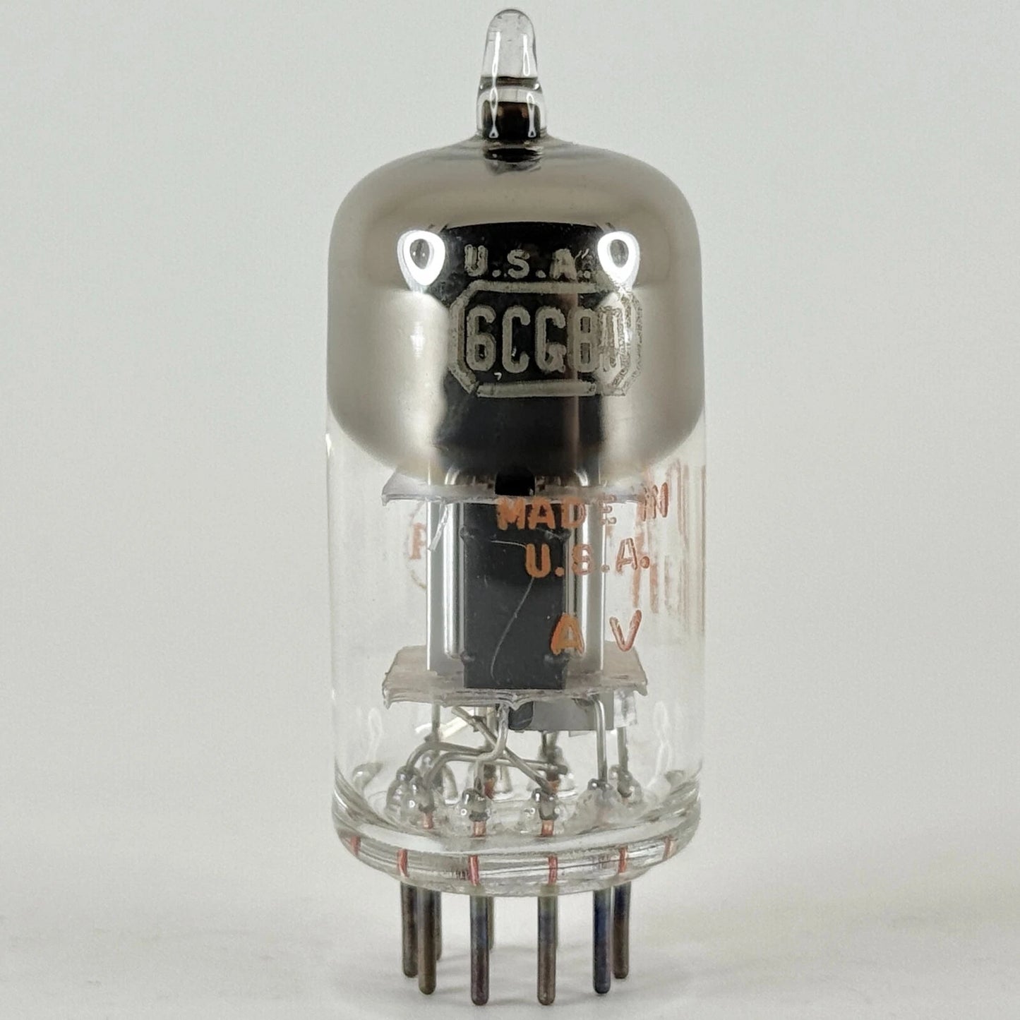 (1) Tested RCA 6CG8A Tube with Box Date Code AV 6CG8 A Tube Triode Pentode