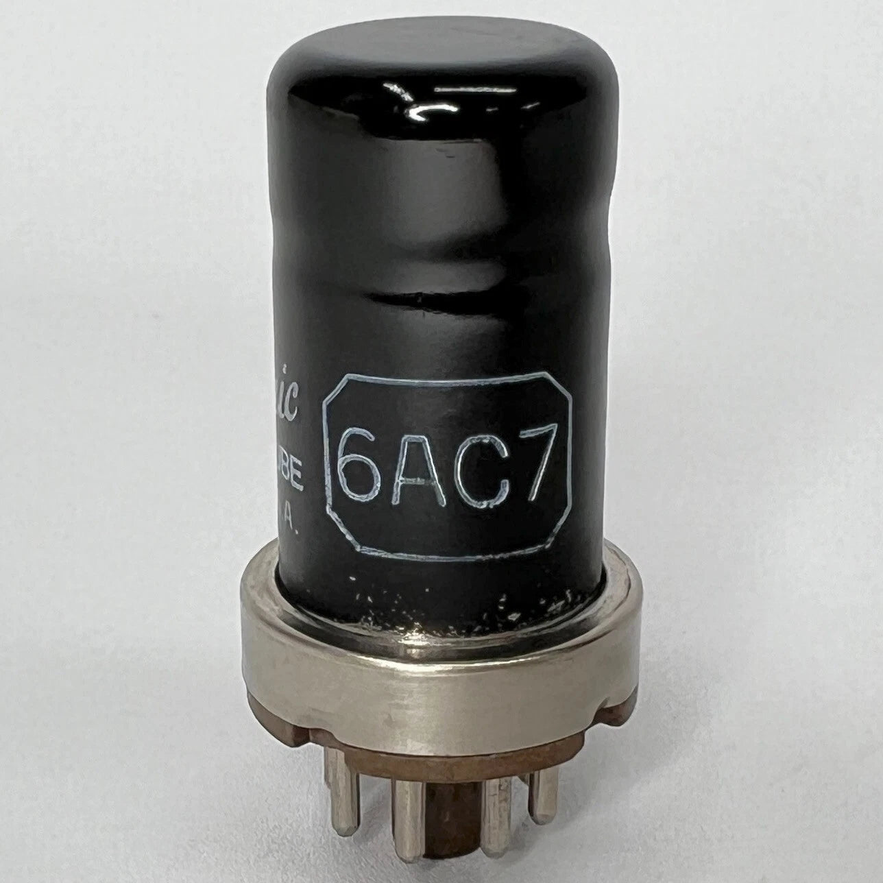 (1) Tested GE 6AC7 Tube Date Code SV Micanol Base General Electric 6AC7 Pentode