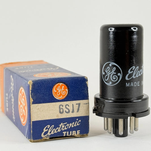 (1) Tested GE 6SJ7 Tube with Box Date Code 4-17 6SJ7 Sharp Cutoff Pentode Tube
