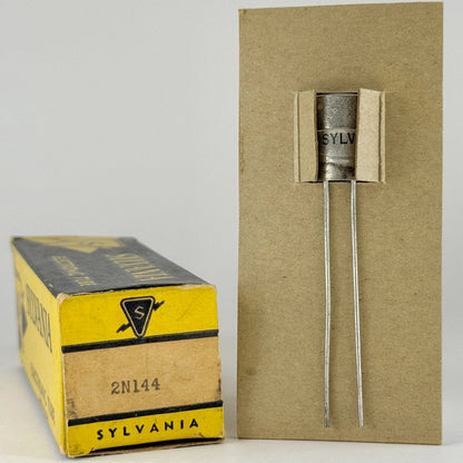 (1) Tested Vintage Sylvania 2N144 NPN Germanium Transistor with Box