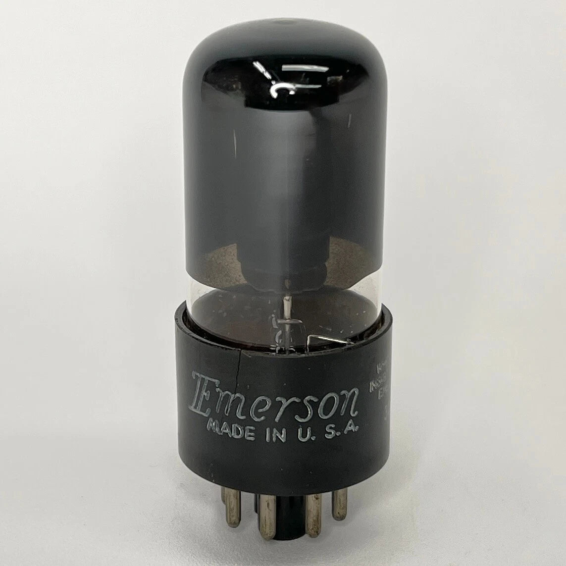 (1) Tested Emerson 6V6GT Tube Black Glass Emerson 6V6 GT Tube Power Vacuum Tube