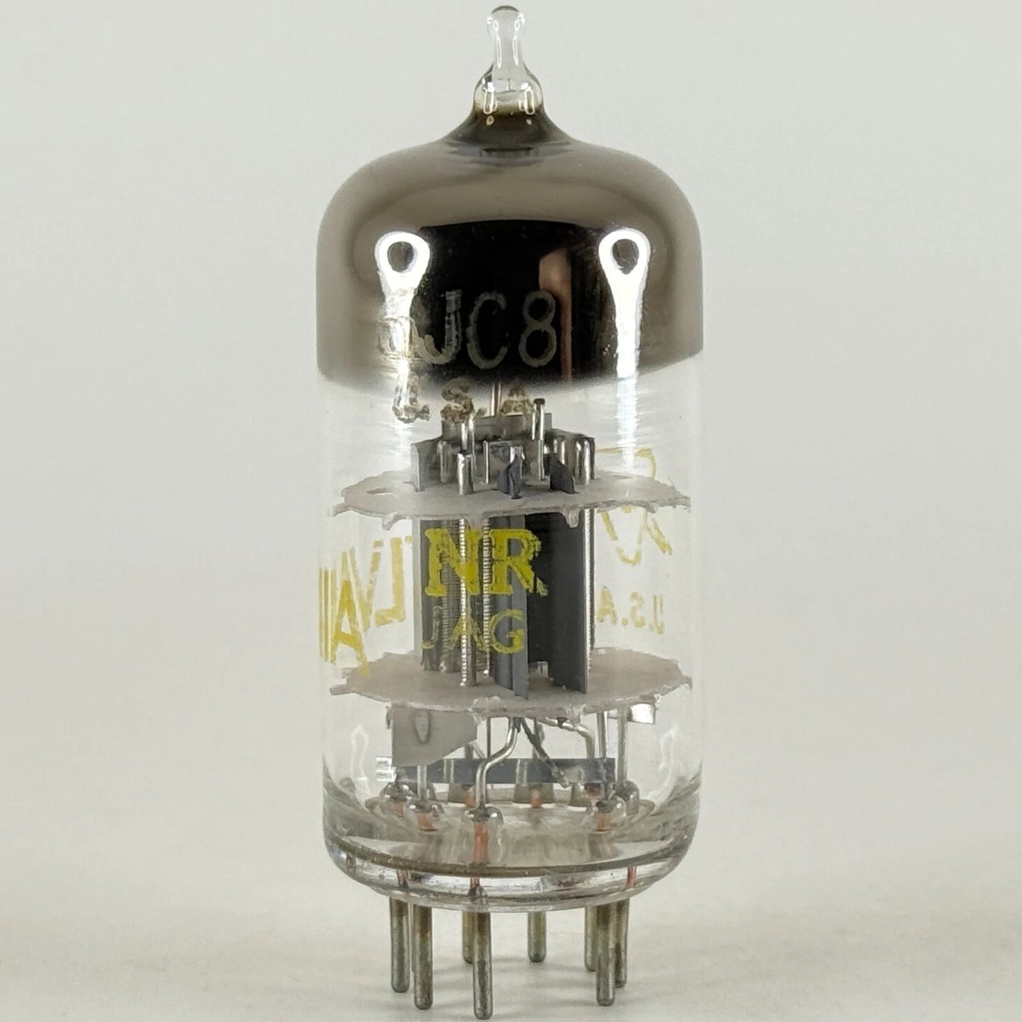 (1) Tested Strong Sylvania 6JC8 Tube Date Code NR JAG Triode Pentode Vacuum Tube