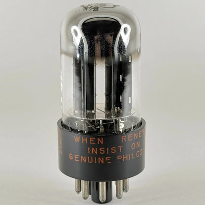(1) Tested Philco 6SN7GTB Tube Black Plates Code 57-30 Sylvania EIA 6SN7GT