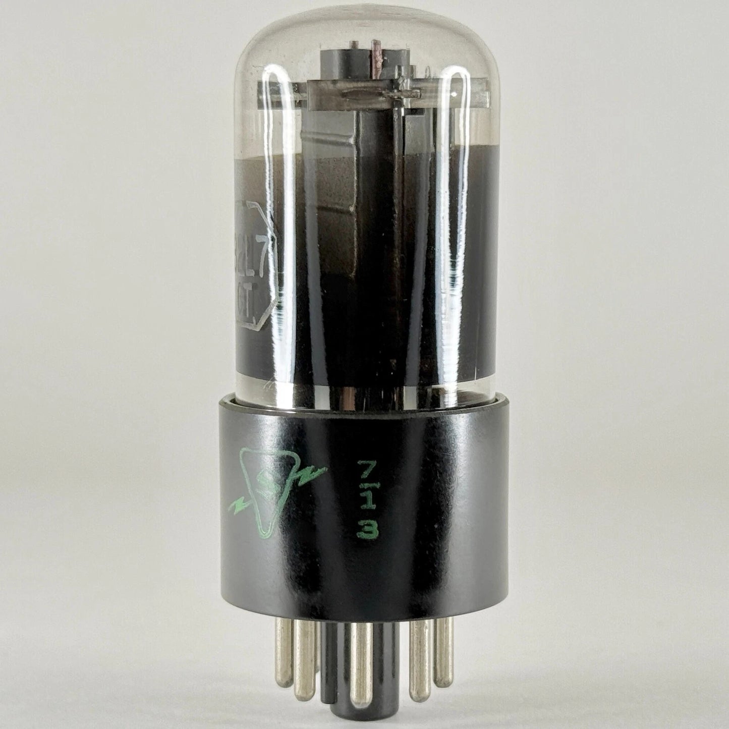 (1) Tested Sylvania 32L7GT Tube Black Glass Date Code 7-13 32L7 GT Tube (b)