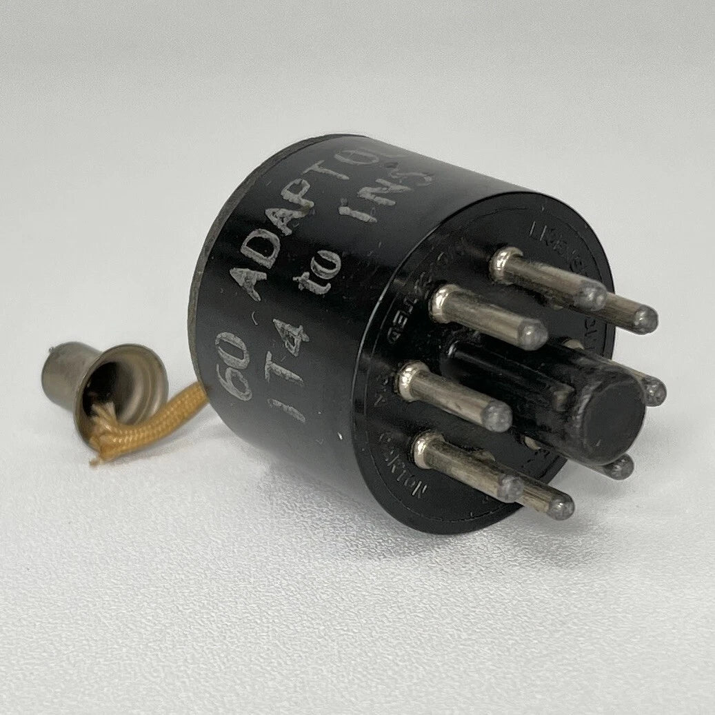 Vintage Adaptol No. 60 Tube Socket Adapter Convert 1T4 Tube to 1N5 Tube