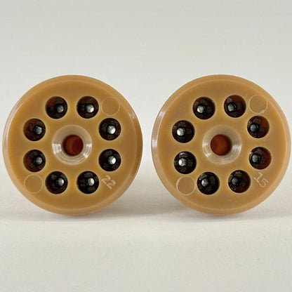 (2) New Octal 8 Pin Male Connector Socket Plugs Speaker Wire Harnesses Tube