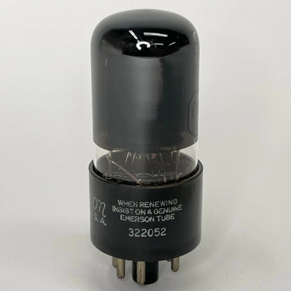 (1) Tested Emerson 6V6GT Tube Black Glass Emerson 6V6 GT Tube Power Vacuum Tube