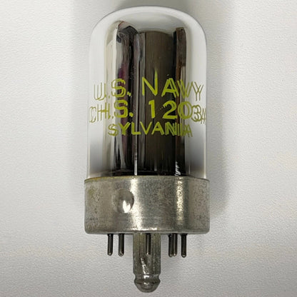 (1) Tested 1942 U.S. Navy Sylvania CHS 1203A Tube with Box 1203 A Loctal Tube