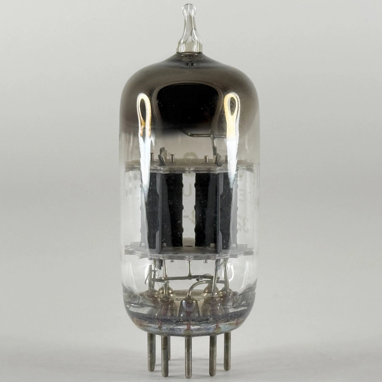 (1) Tested 1956 Tung-Sol 12AY7 Tube Code 613-3 Gray Plates Square D Halo Getter