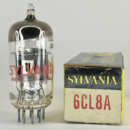 (1) Tested Sylvania 6CL8A Tube with Box Date Code ah AHZ Sylvania 6CL8 A Tube