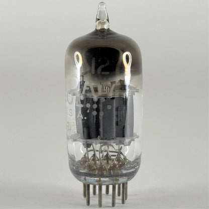 (1) Tested 1956 Tung-Sol 12AY7 Tube Code 613-3 Gray Plates Square D Halo Getter