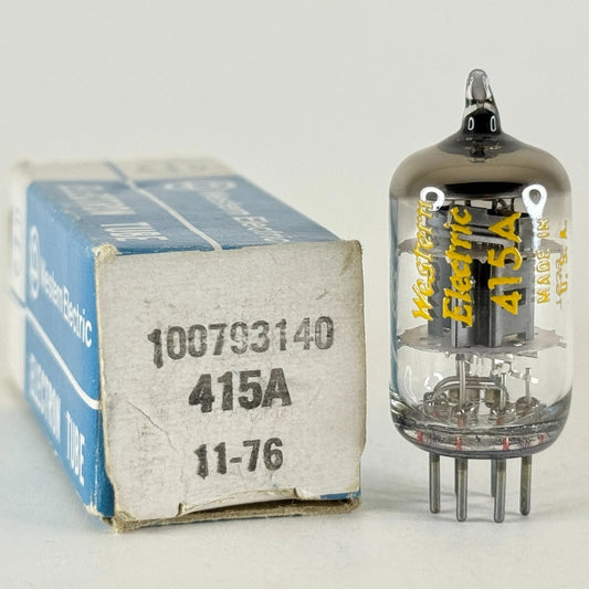 (1) Tested 1976 Western Electric 415A Tube with Box O Ring Halo Getter Code 7639