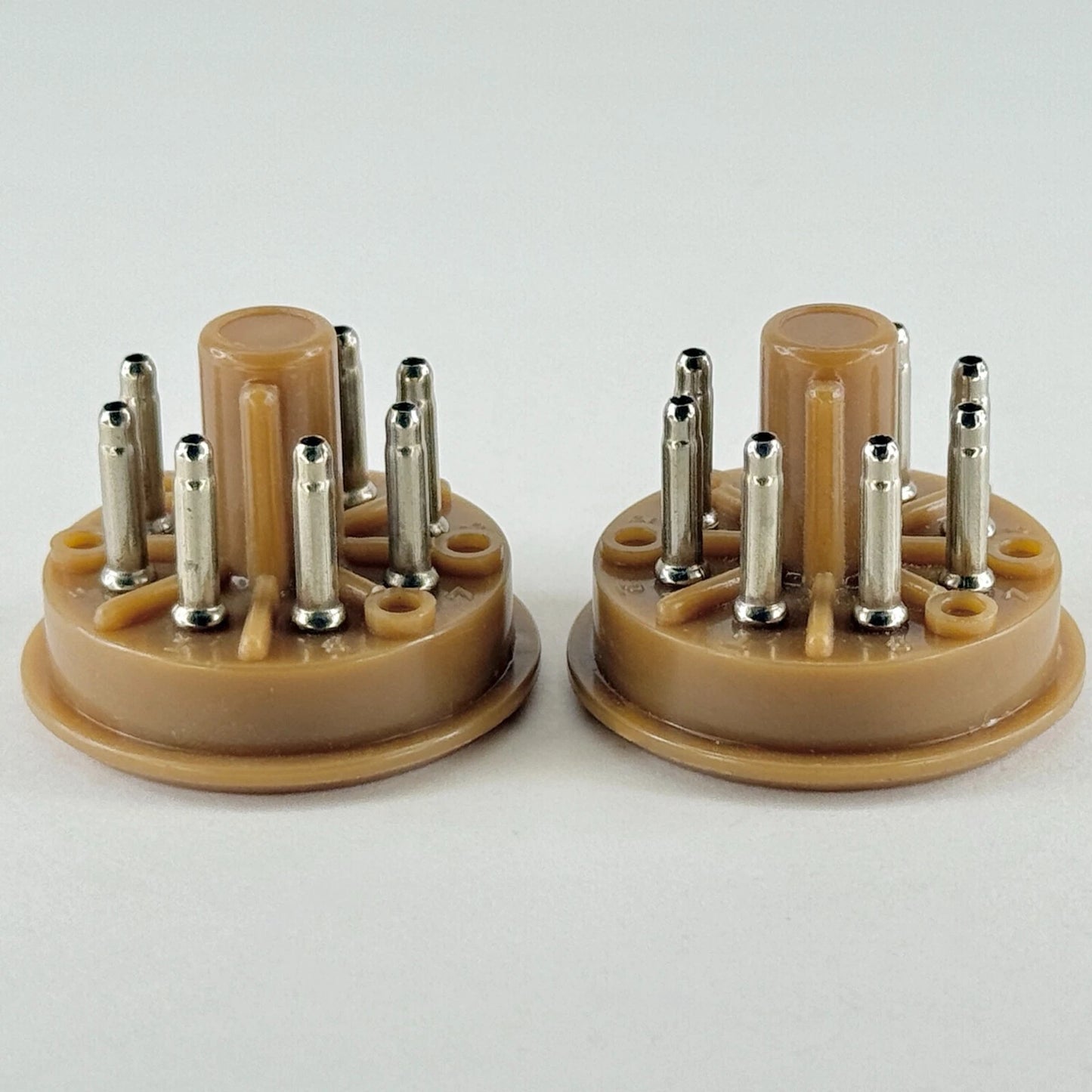 (2) New Octal 8 Pin Male Connector Socket Plugs Speaker Wire Harnesses Tube