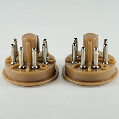 (2) New Octal 8 Pin Male Connector Socket Plugs Speaker Wire Harnesses Tube
