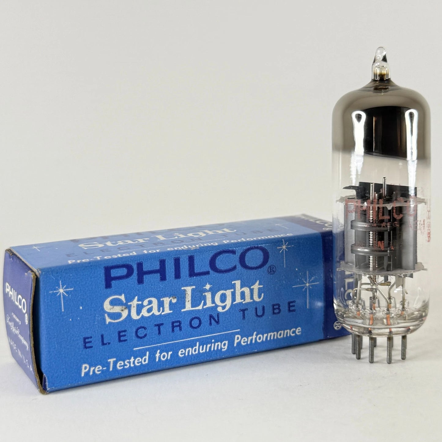 (1) Tested Philco Starlight 6AU8A Tube with Box Date Code 67-09 Triode Pentode