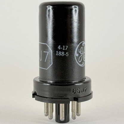 (1) Tested GE 6SJ7 Tube with Box Date Code 4-17 6SJ7 Sharp Cutoff Pentode Tube