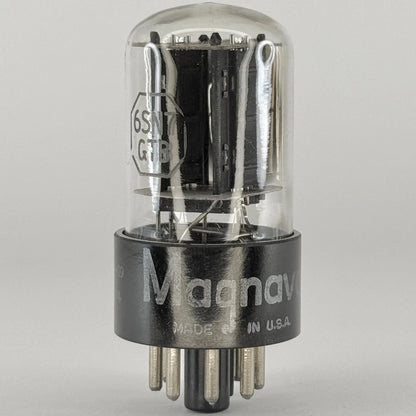 (1) Tested 1957 Magnavox 6SN7GTB Tube Black Plates RCA EIA Code 57-09 6SN7GT