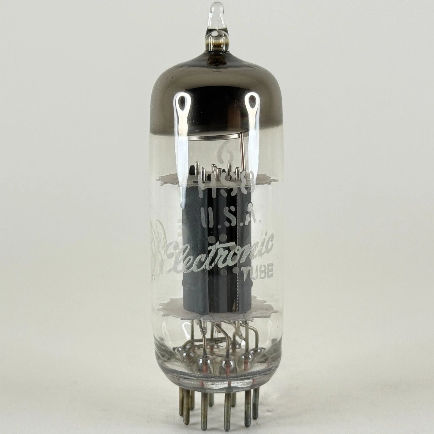 (1) Tested GE 6HS8 Tube with Box Date Code FE Sharp Cutoff Twin Pentode Tube