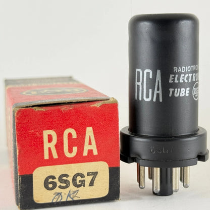 (1) Tested 1959 RCA 6SG7 Tube with Box Date Code 952 RCA 6SG7 Pentode Tube