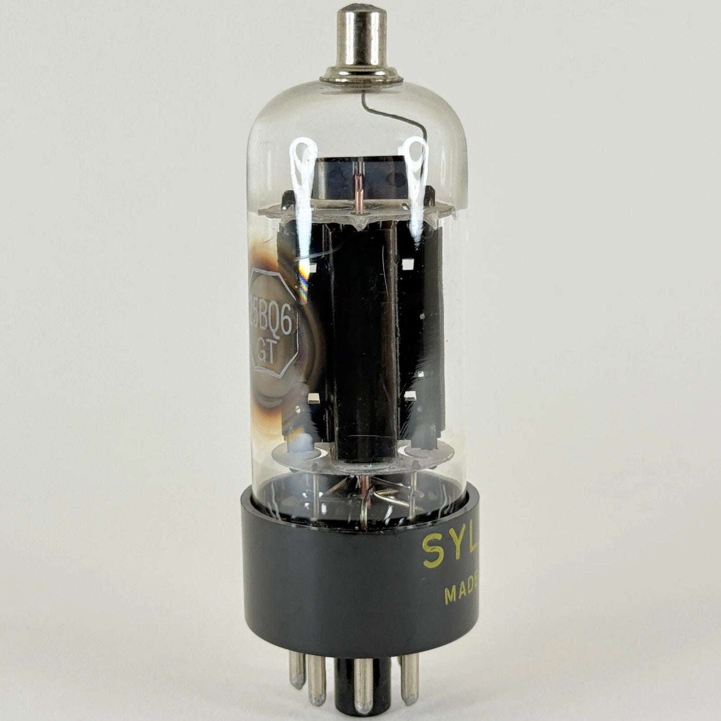 (1) Tested Sylvania 25BQ6GT Tube Date Code FF MJH Sylvania 25BQ6 GT Power Tube