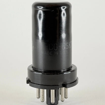 (1) Tested Strong GE JAN CG 6SK7 Tube Mil-Spec 6SK7 Remote Cutoff Pentode Tube