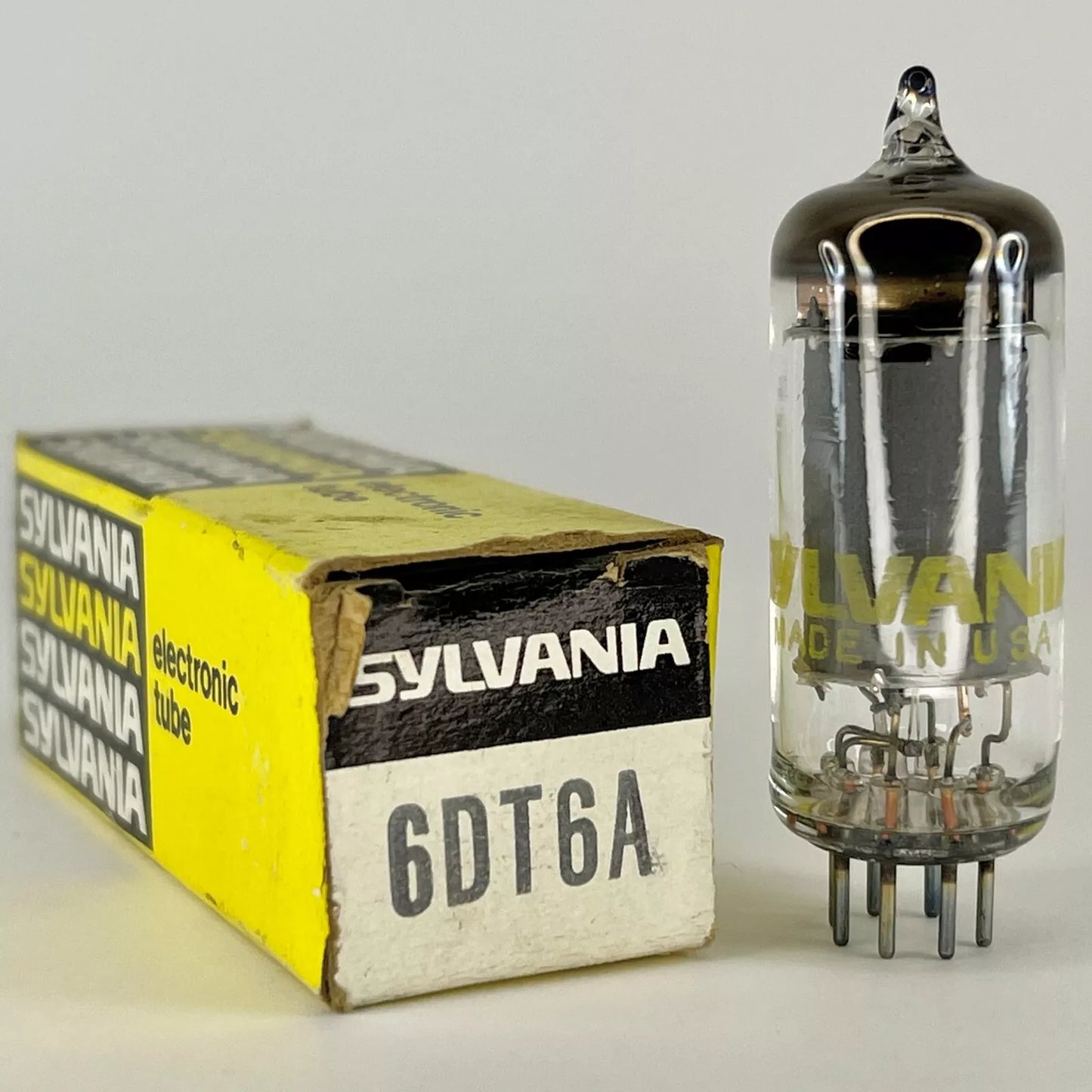 (1) Tested Sylvania 6DT6A Tube with Box Date Code cd ADC 6DT6 A Pentode Tube