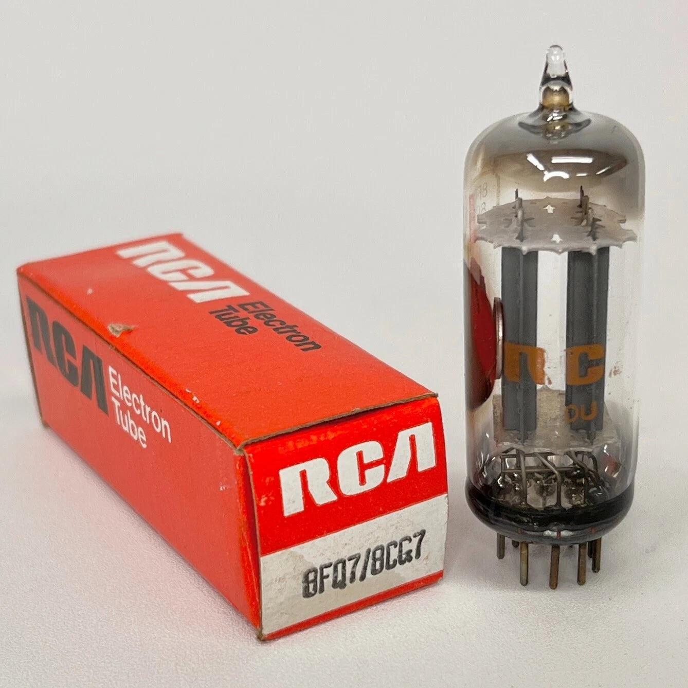 (1) Tested RCA 8FQ7/8CG7 Tube with Box Date Code DU RCA 8FQ7 Tube RCA 8CG7 Tube