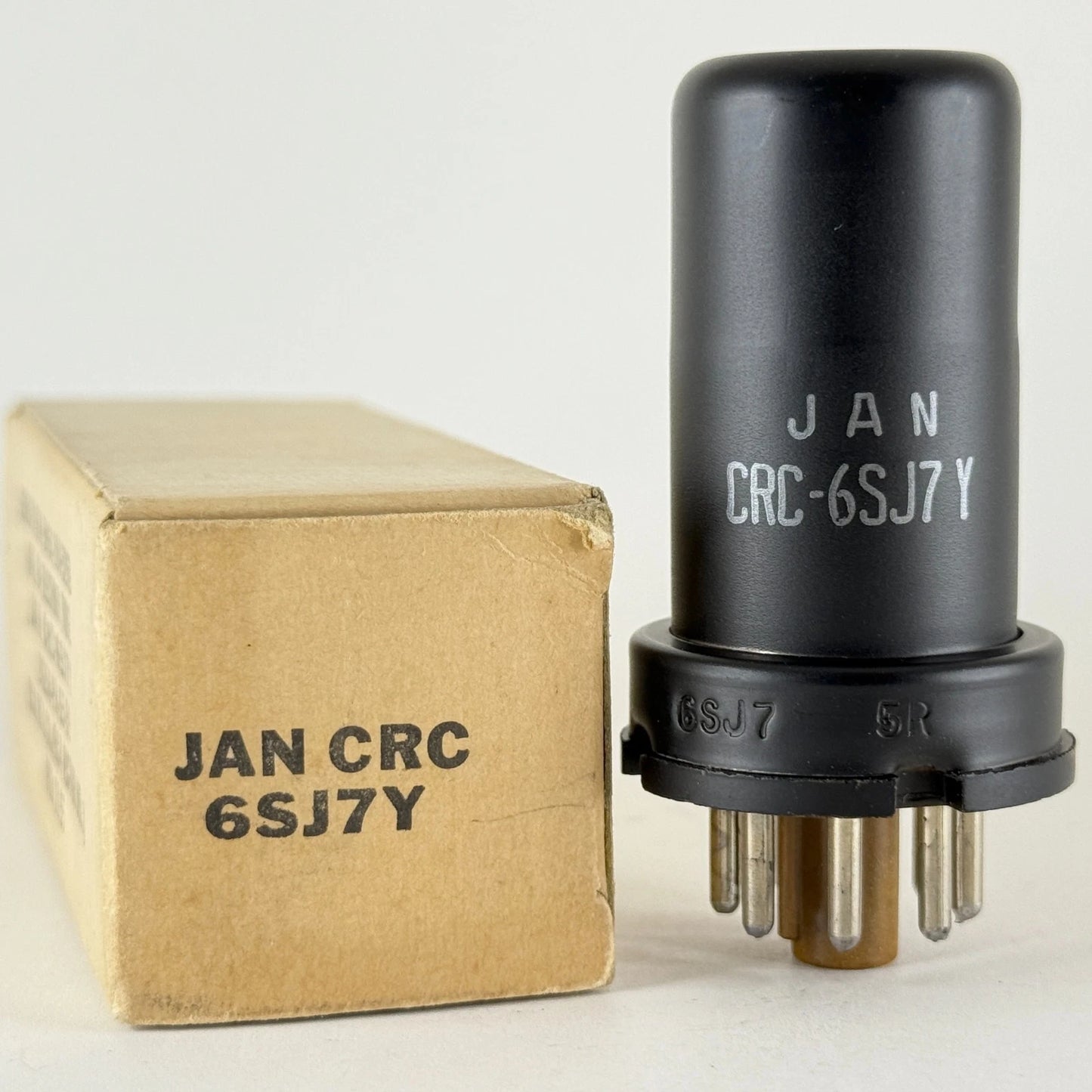 (1) Tested RCA JAN CRC 6SJ7Y Tube & Box Date Code 5-48 6SJ7 Mil-Spec Pentode