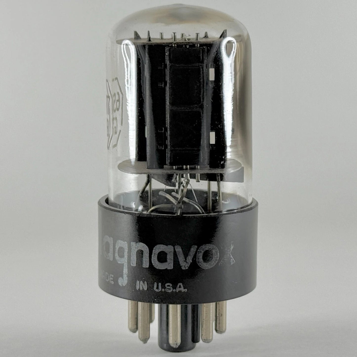 (1) Tested 1957 Magnavox 6SN7GTB Tube Black Plates RCA EIA Code 57-09 6SN7GT