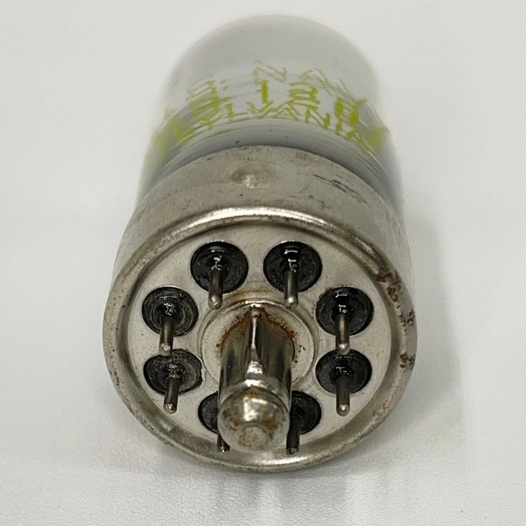 (1) Tested 1942 WW2 Sylvania CHS 1201 Tube with U.S. Navy Anchor Box 1201 Loctal