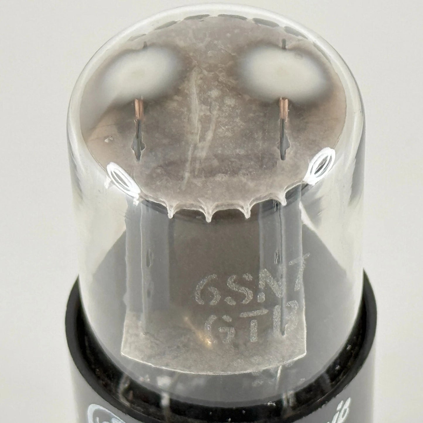 (1) Tested 1958 GE 6SN7GTB Tube Gray Plates Horseshoe Getter Code 58-22 6SN7 GT