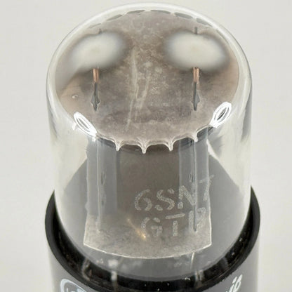 (1) Tested 1958 GE 6SN7GTB Tube Gray Plates Horseshoe Getter Code 58-22 6SN7 GT