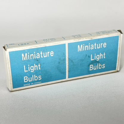Lot of (8) Tested Vintage No. 194 A Amber Orange 12V Miniature Light Bulbs