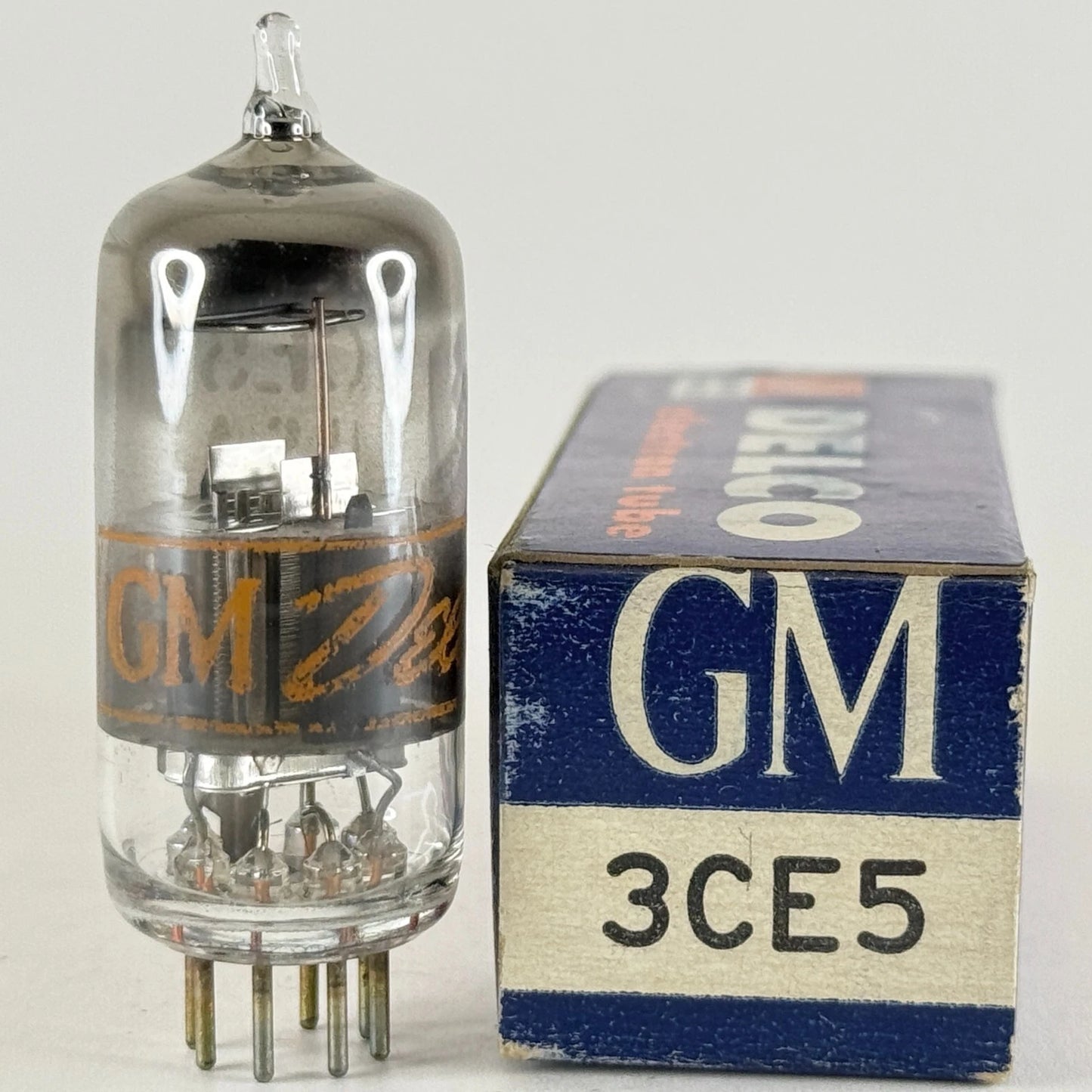 (1) Tested GM Delco 3CE5 Tube with Box General Motors Delco Pentode Tube (b)