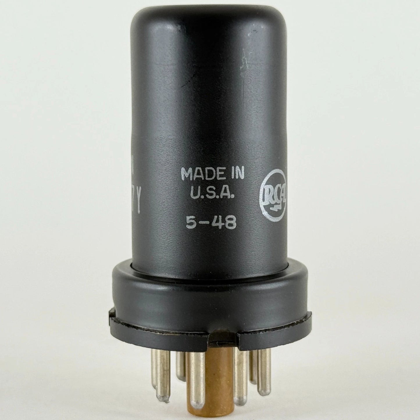 (1) Tested RCA JAN CRC 6SJ7Y Tube & Box Date Code 5-48 6SJ7 Mil-Spec Pentode