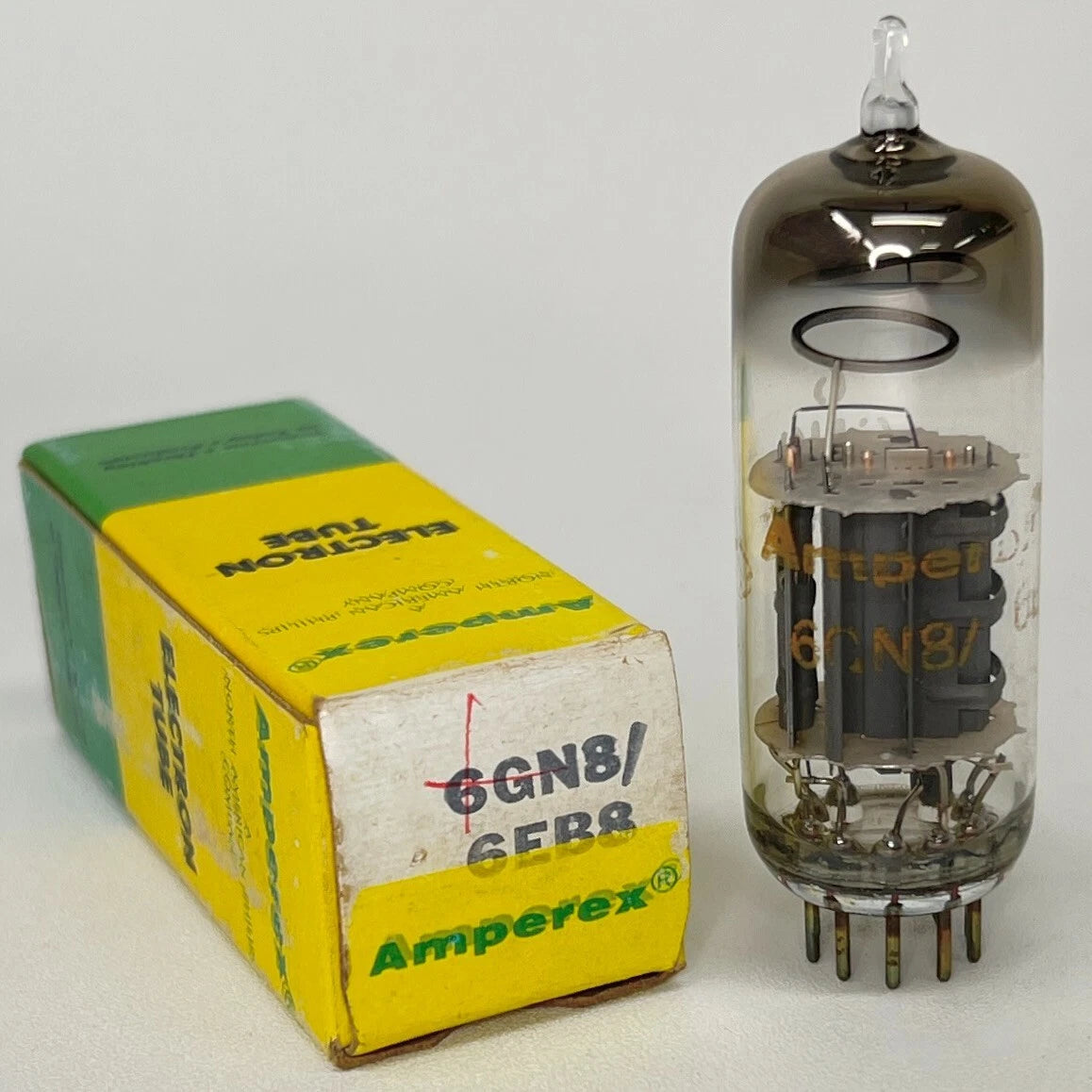 (1) Tested Very Strong Amperex 6GN8/6EB8 Tube Date Code 74-26 Amperex 6GN8 Tube