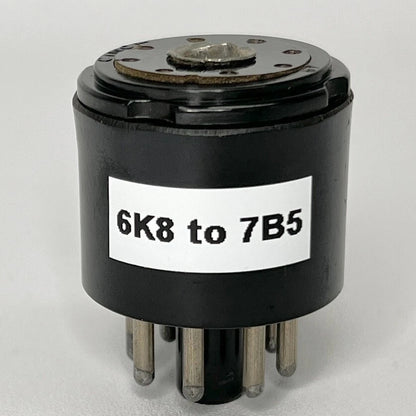 Vintage JFD Sockette 20A Radio Tube Socket Adapter 6K8 Tube to 7B5 Tube